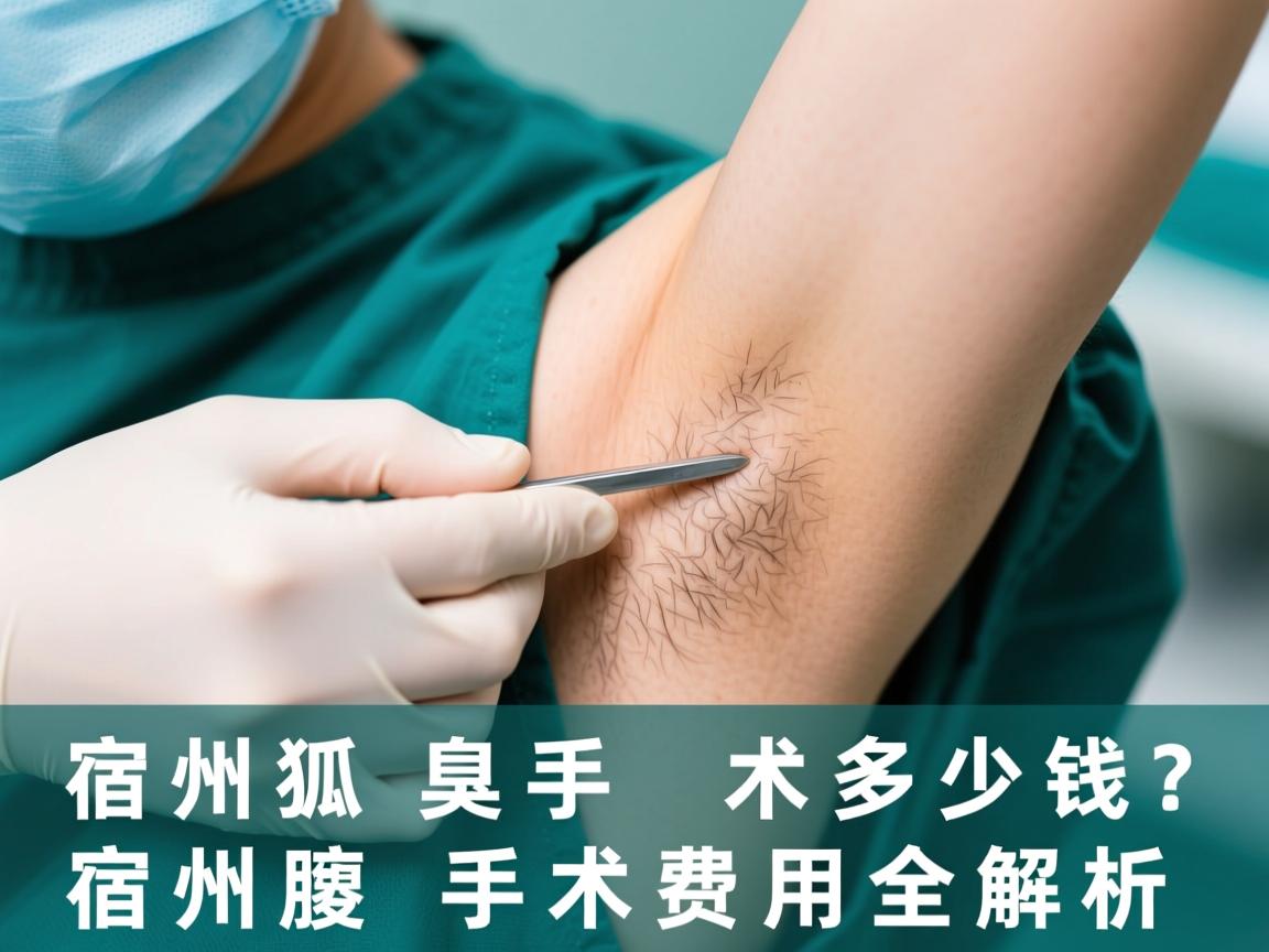 宿州狐臭手术多少钱？宿州腋臭手术费用全解析