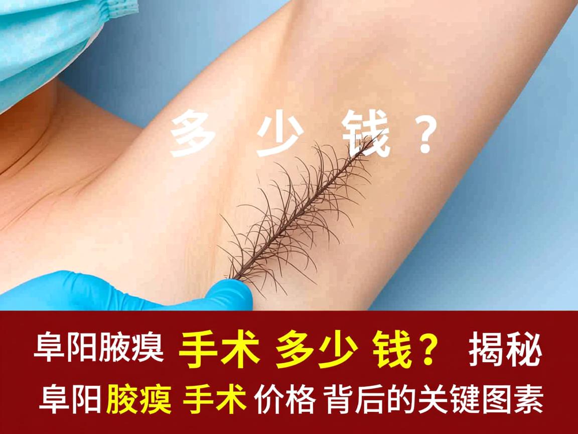 阜阳腋臭手术多少钱？揭秘阜阳腋臭手术价格背后的关键因素
