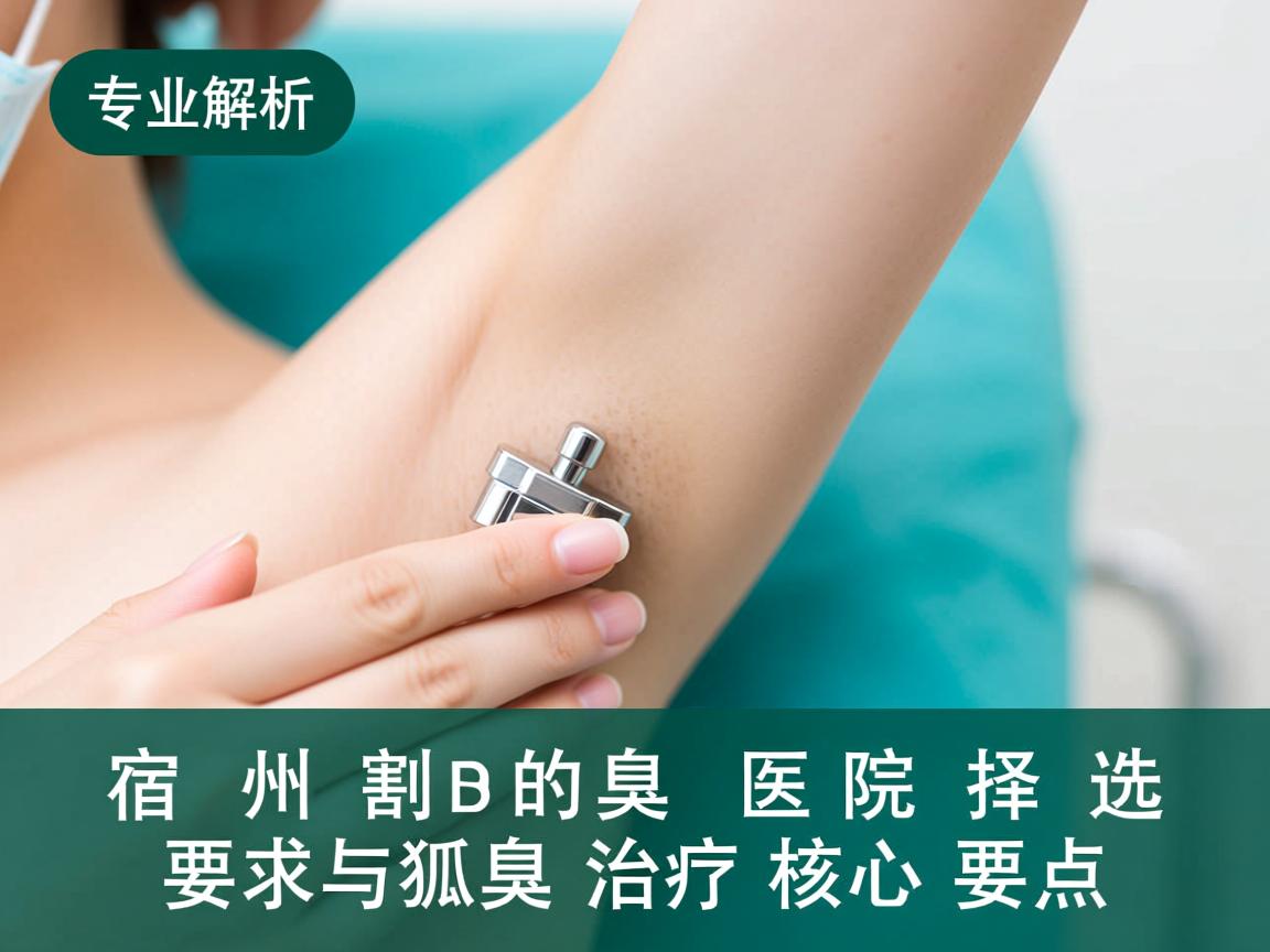 专业解析，宿州割狐臭的医院选择与狐臭治疗核心要点
