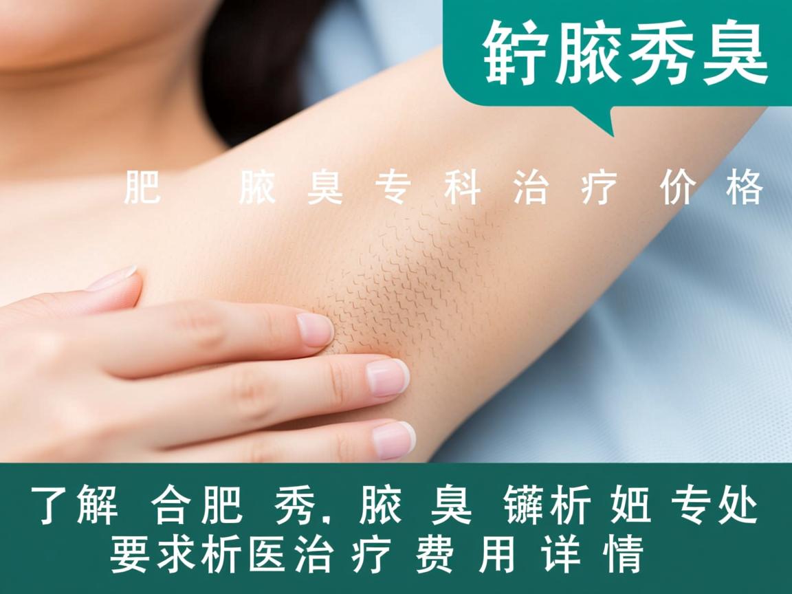 了解合肥腋秀腋臭专科治疗价格，解析腋臭治疗费用详情