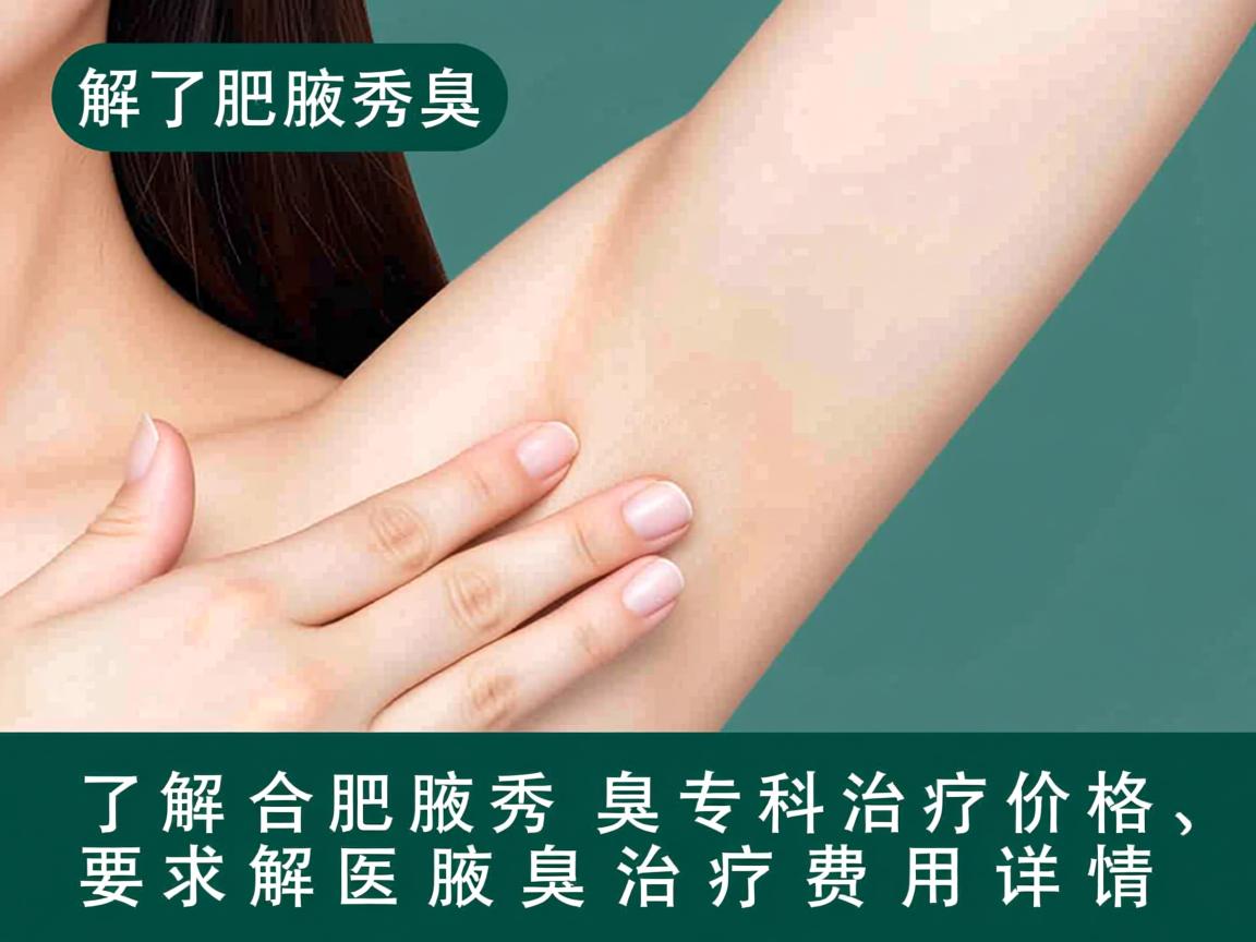 了解合肥腋秀腋臭专科治疗价格，解析腋臭治疗费用详情
