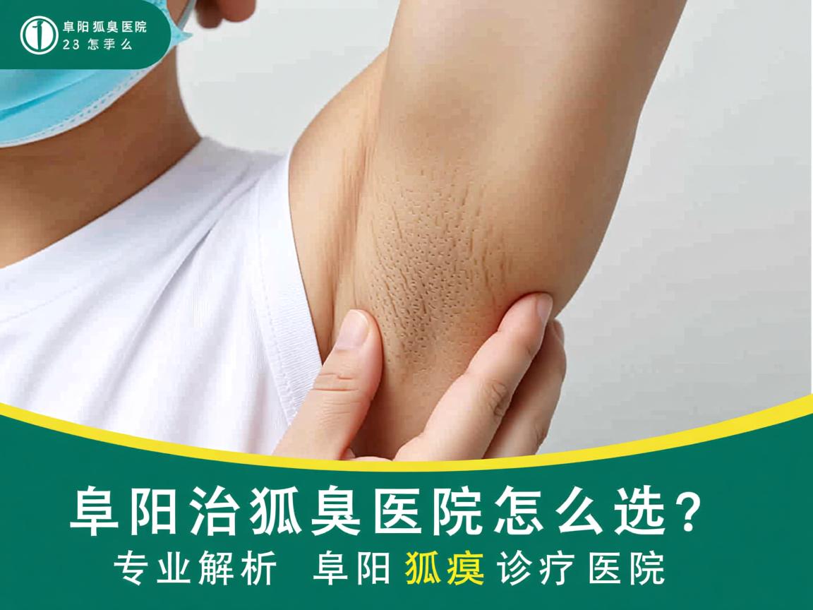 阜阳治狐臭医院怎么选？专业解析阜阳狐臭诊疗医院