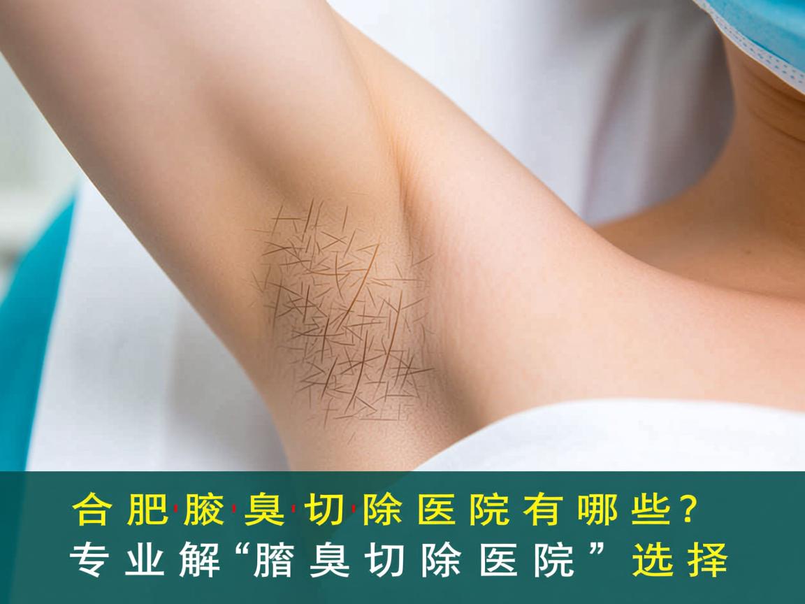 合肥腋臭切除医院有哪些？专业解析腋臭切除医院的选择