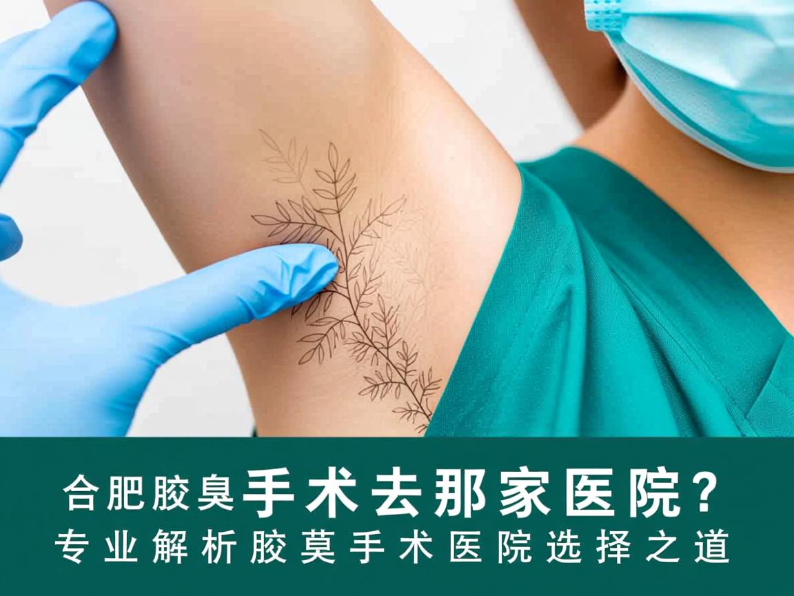合肥腋臭手术去那家医院？专业解析腋臭手术医院选择之道