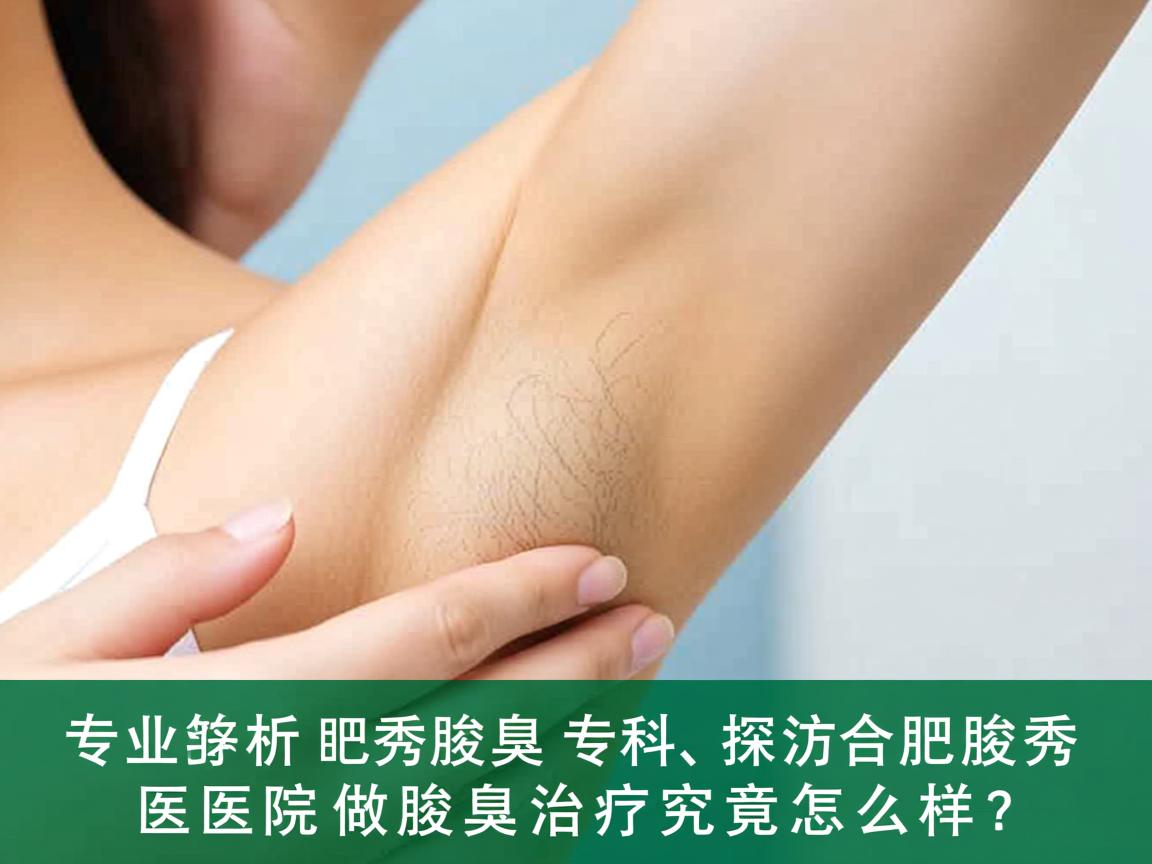 专业解析合肥腋秀腋臭专科，探访合肥腋秀医院做腋臭治疗究竟怎么样？