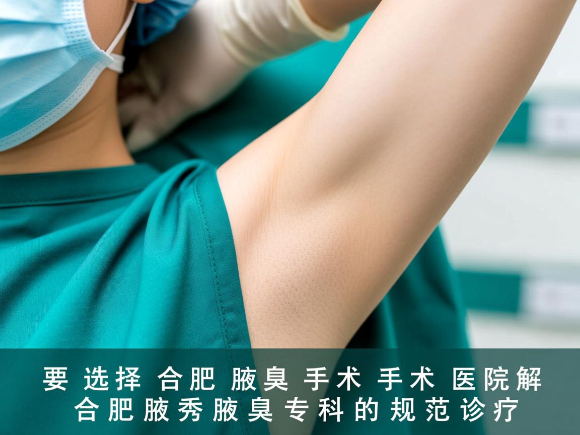 选择合肥腋臭手术医院，解析合肥腋秀腋臭专科的规范诊疗