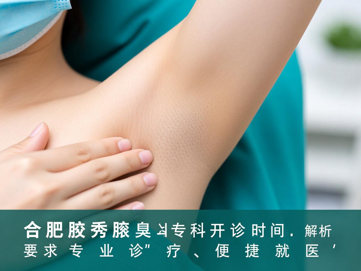 合肥腋秀腋臭专科开诊时间解析，专业诊疗，便捷就医