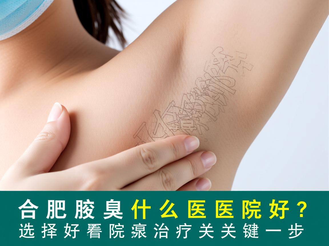 合肥看腋臭什么医院好？选择好医院是腋臭治疗的关键一步