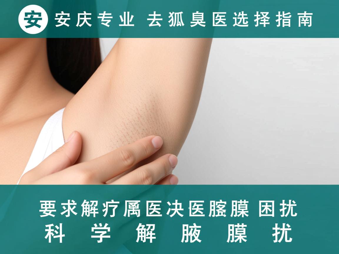 安庆专业去狐臭医院选择指南，科学解决腋臭困扰