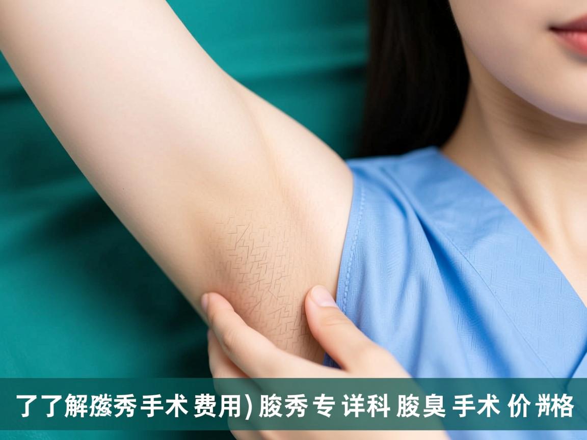 了解腋秀手术费用，腋秀专科详解腋臭手术价格