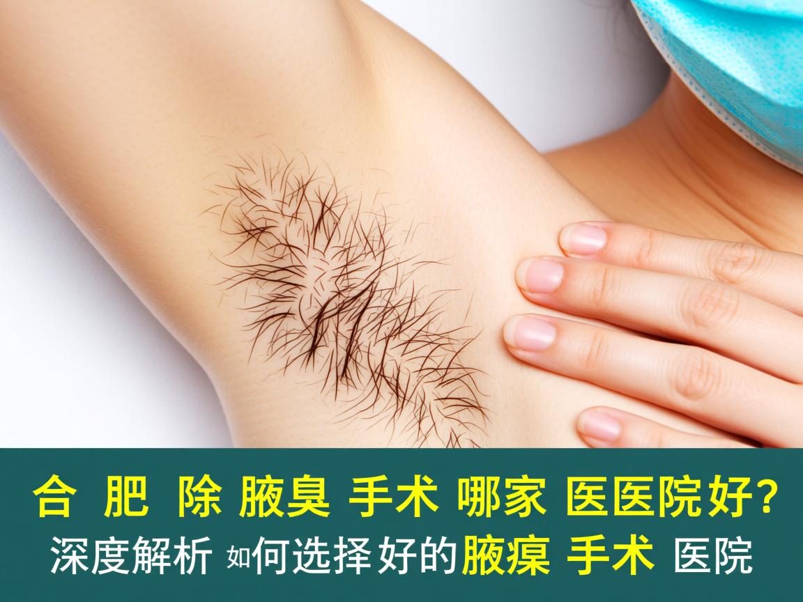 合肥除腋臭手术哪家医院好？深度解析如何选择好的腋臭手术医院