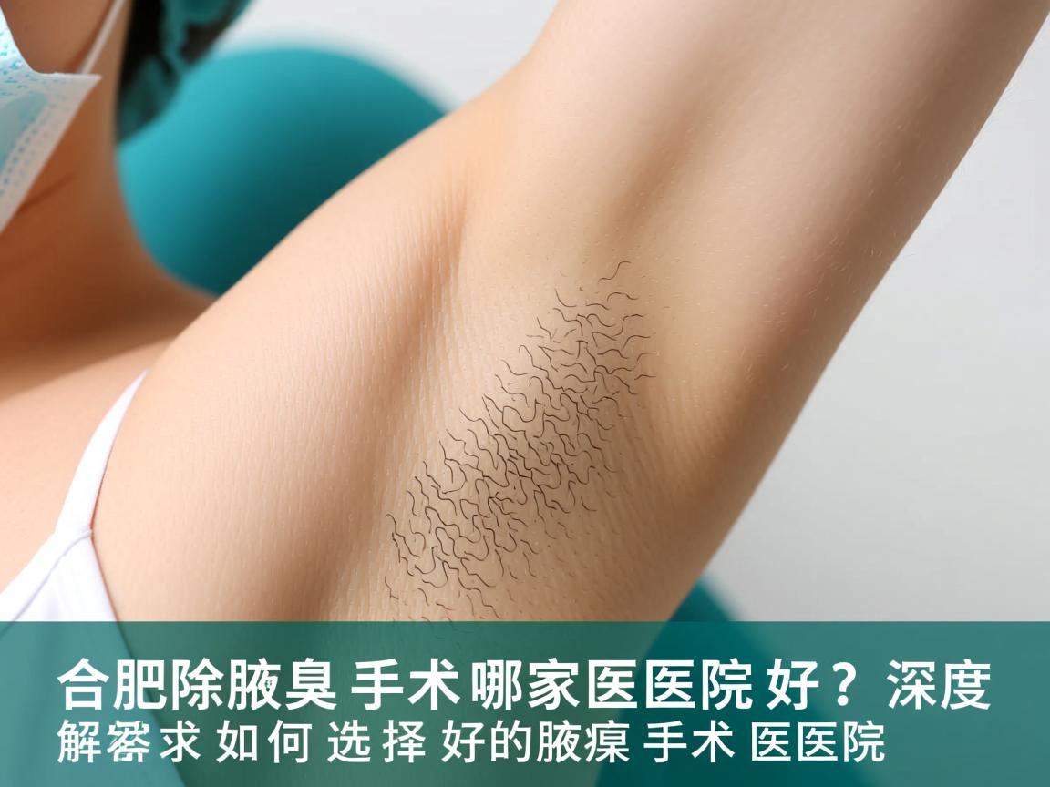 合肥除腋臭手术哪家医院好？深度解析如何选择好的腋臭手术医院