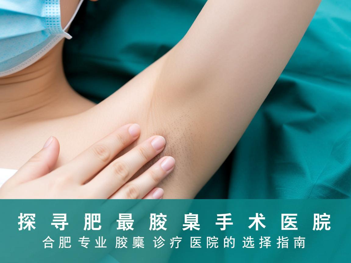 探寻合肥最好腋臭手术医院，合肥专业腋臭诊疗医院的选择指南