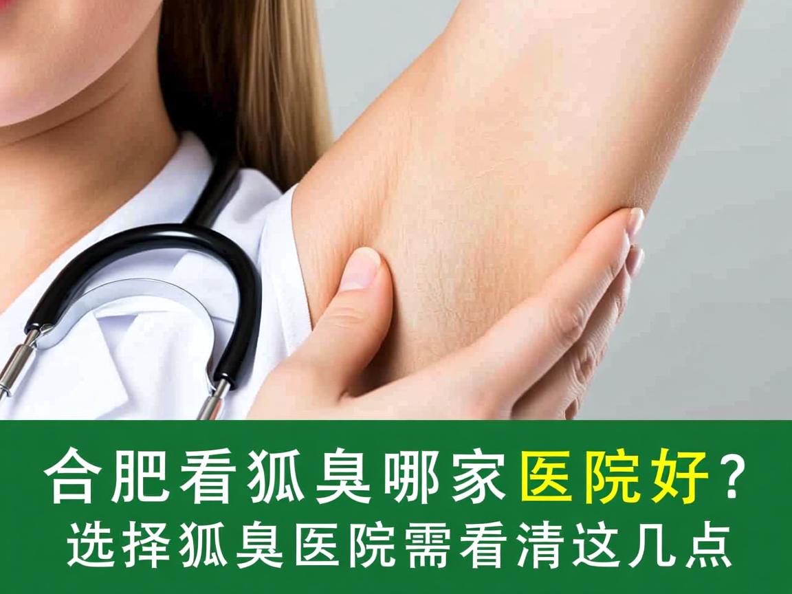 合肥看狐臭哪家医院好？选择狐臭医院需看清这几点