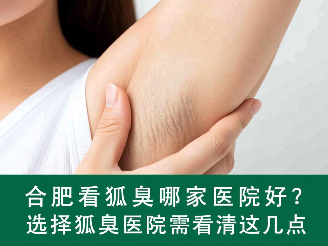 合肥看狐臭哪家医院好？选择狐臭医院需看清这几点