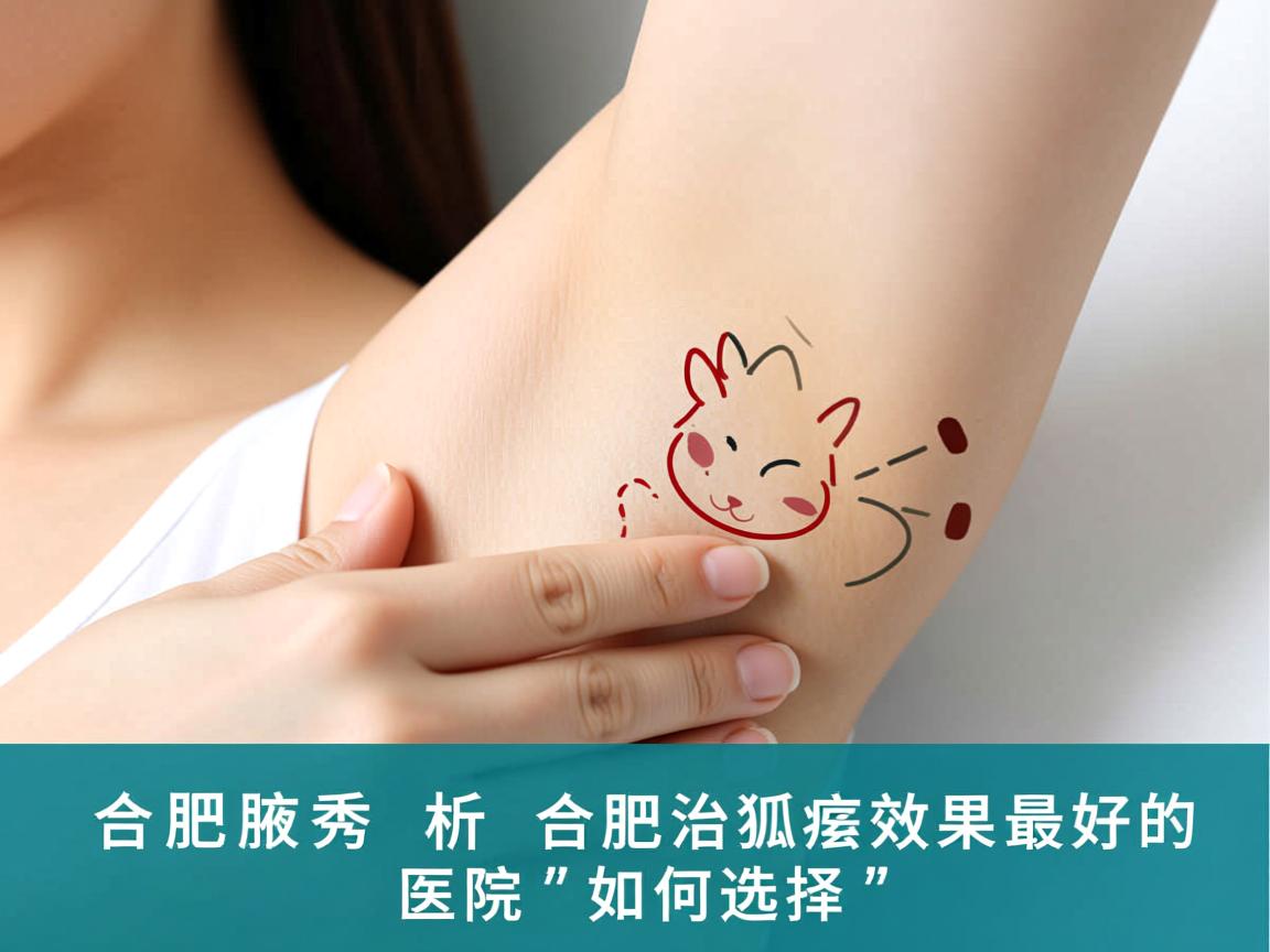 合肥腋秀解析，合肥治狐臭效果最好的医院如何选择