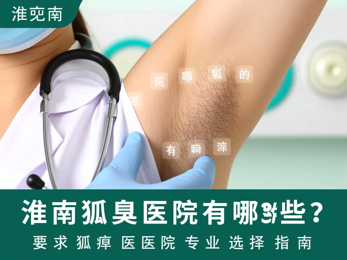 淮南做狐臭的医院有哪些？淮南狐臭医院专业选择指南