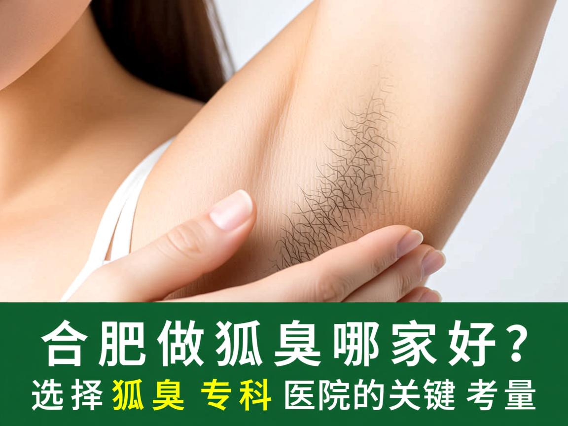 合肥做狐臭哪家好？选择狐臭专科医院的关键考量