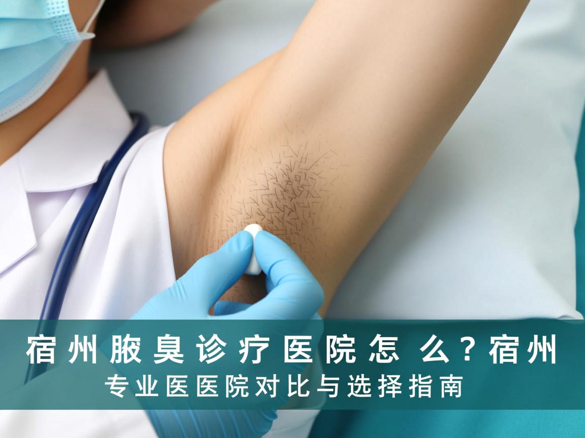 宿州腋臭诊疗医院怎么选？宿州专业医院对比与选择指南