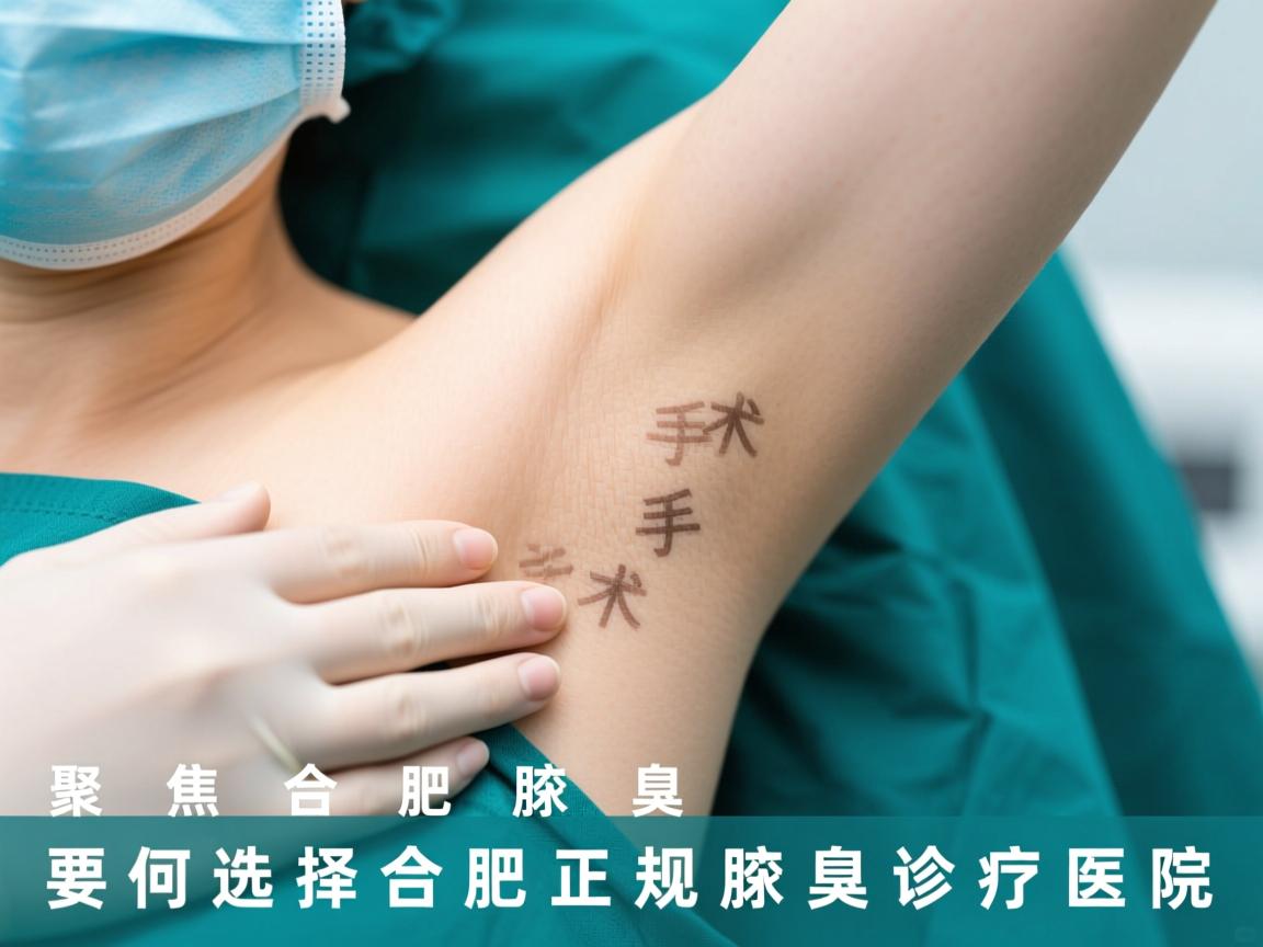 聚焦合肥腋臭手术，如何选择合肥正规腋臭诊疗医院