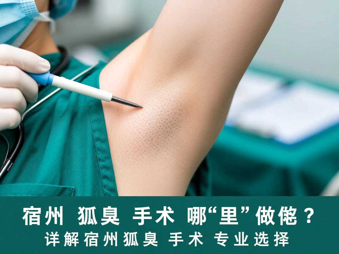 宿州狐臭手术哪里做？详解宿州狐臭手术专业选择