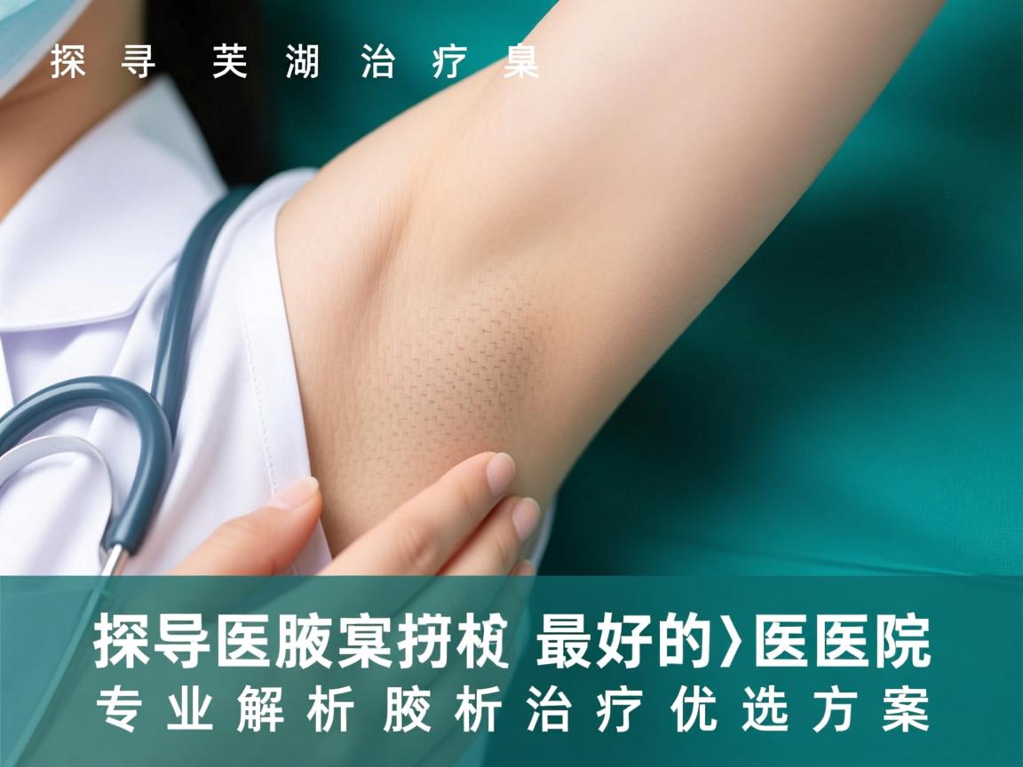 探寻芜湖治疗腋臭最好的医院，专业解析腋臭治疗优选方案