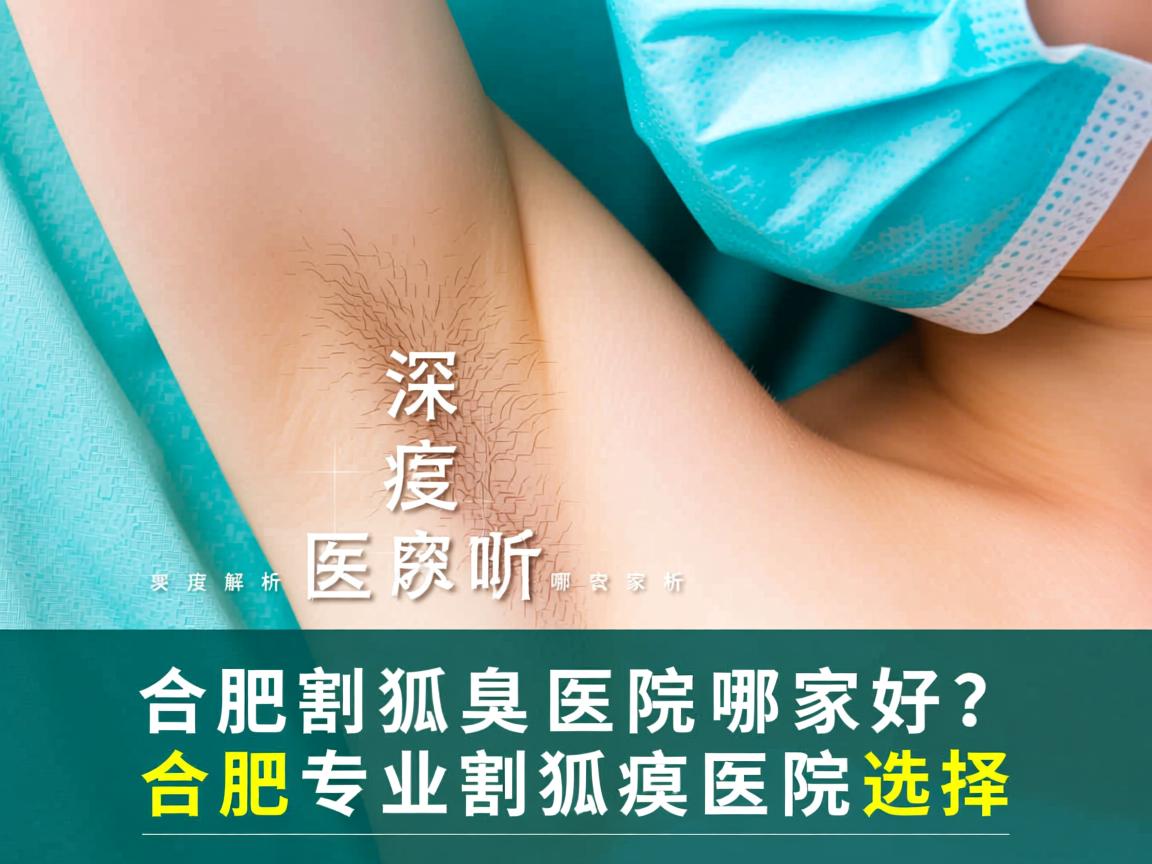 合肥割狐臭医院哪家好？深度解析合肥专业割狐臭医院的选择