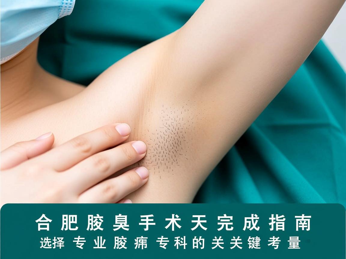 合肥腋臭手术当天完成指南，选择专业腋臭专科的关键考量