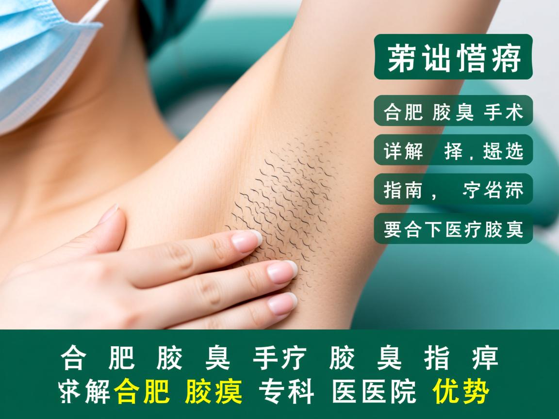 合肥腋臭手术选择指南，详解合肥腋臭专科医院优势