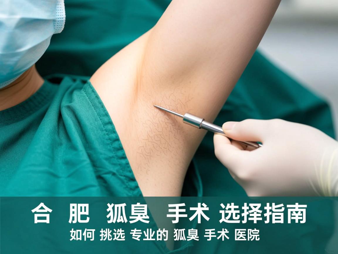 合肥狐臭手术选择指南，如何挑选专业的狐臭手术医院