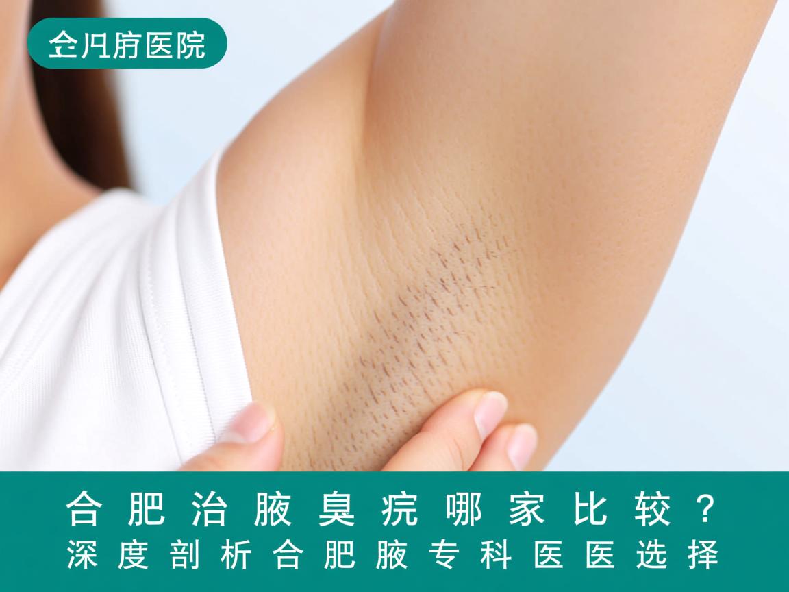 合肥治腋臭医院哪家比较好？深度剖析合肥腋臭专科医院选择