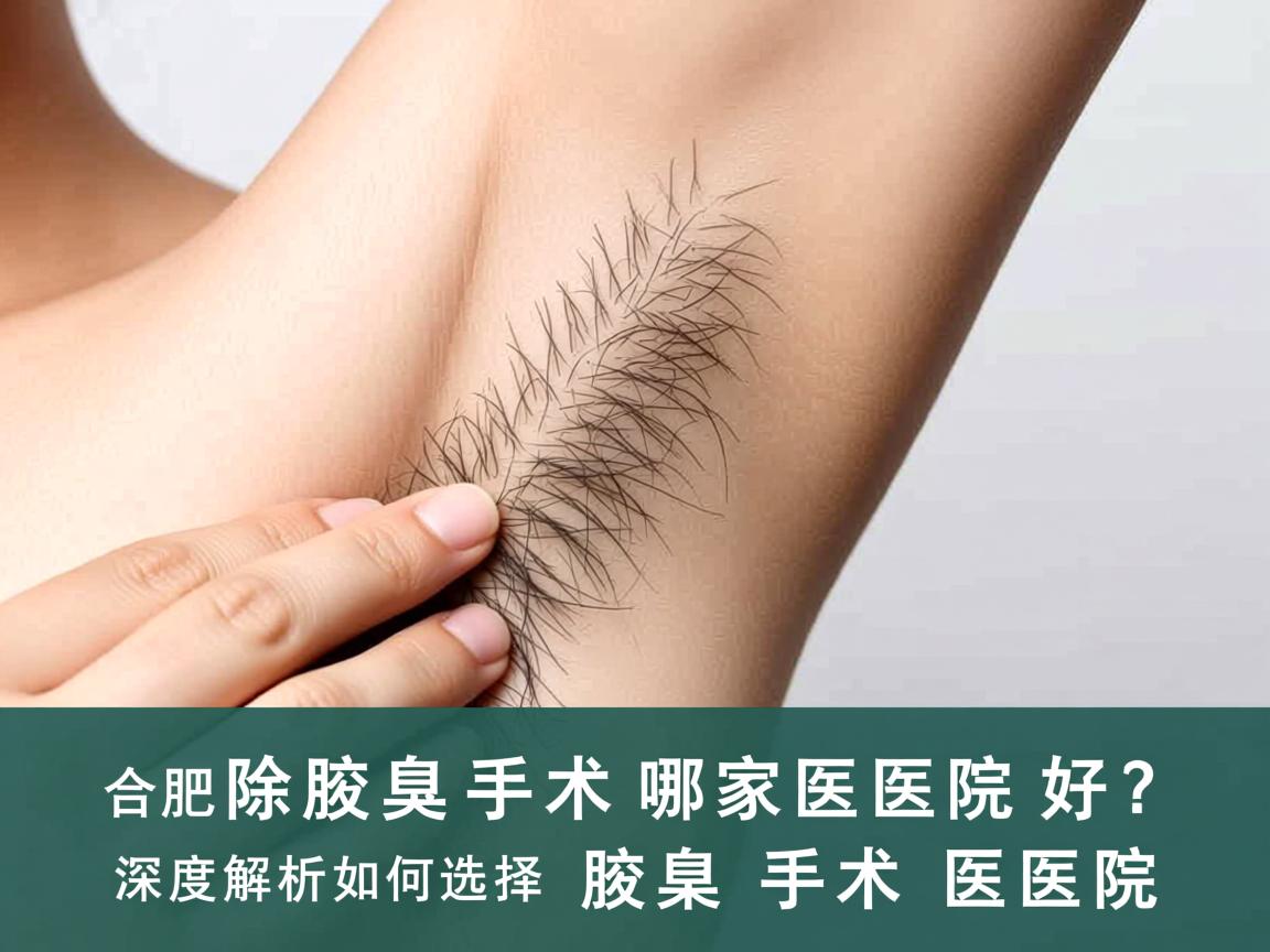 合肥除腋臭手术哪家医院好？深度解析如何选择好的腋臭手术医院