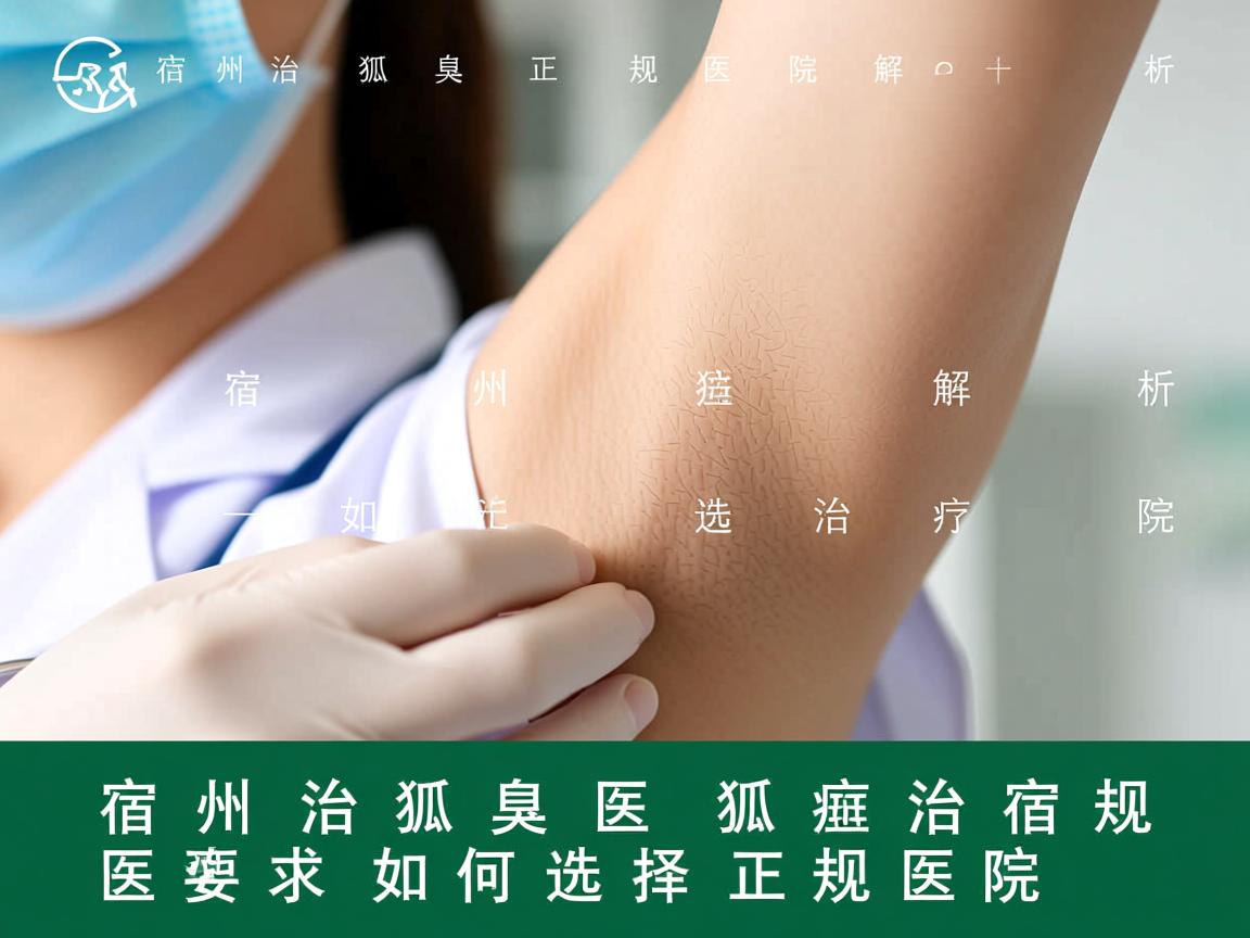 宿州治狐臭正规医院解析，宿州狐臭治疗如何选择正规医院