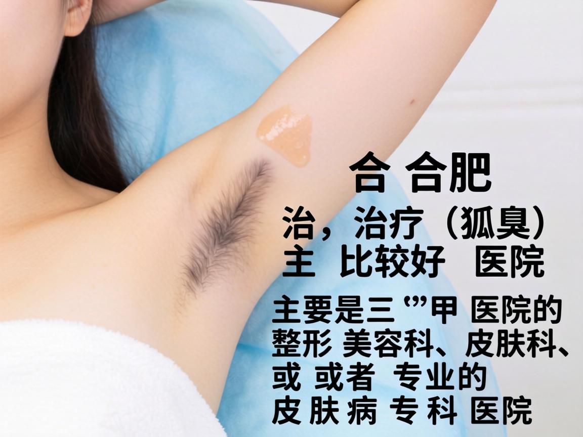 在合肥，治疗狐臭（腋臭）比较好的医院主要是三甲医院的整形美容科、皮肤科，或者专业的皮肤病专科医院