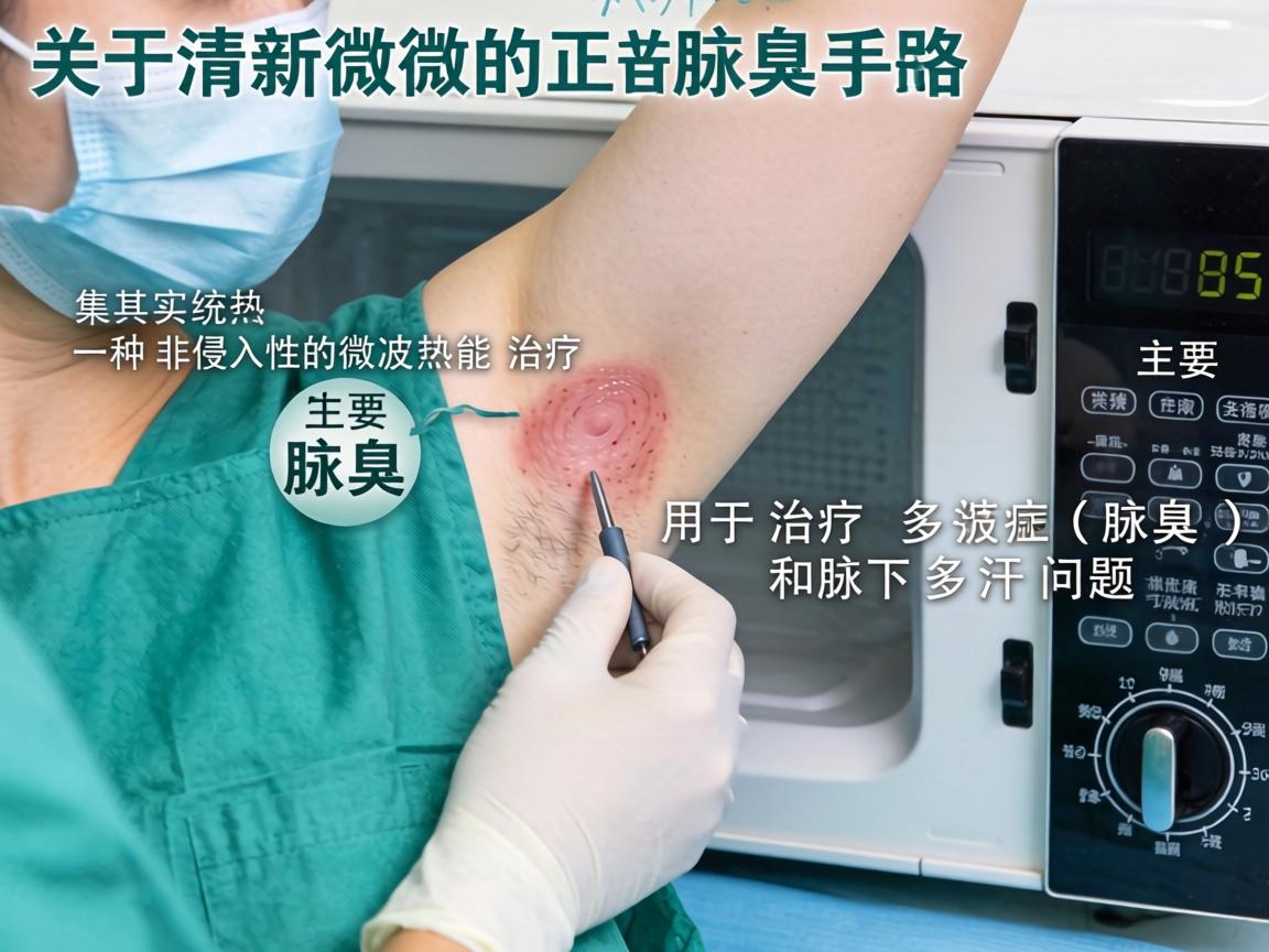 关于清新微波腋臭手术,这其实是一个统称,具体来说它指的是一种非侵入性的微波热能治疗技术,主要用于治疗腋下多汗症(腋臭)和腋下多汗问题 关于清新微波腋臭手术,这其实是一个统称,具体来说它指的是一种非侵入性的微波热能治疗技术,主要用于治疗腋下多汗症(腋臭)和腋下多汗问题