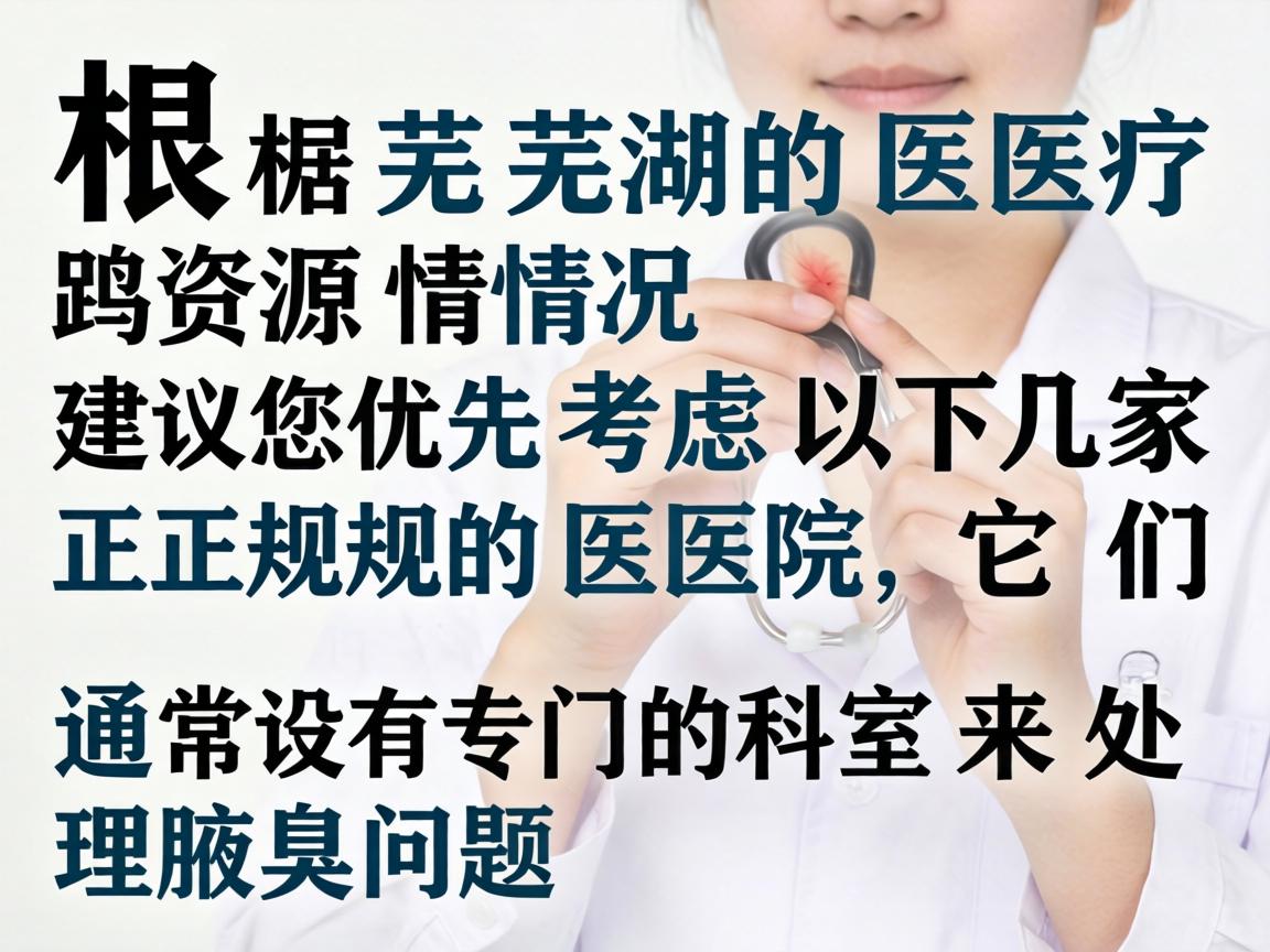 根据芜湖的医疗资源情况，建议您优先考虑以下几家正规的医院，它们通常设有专门的科室来处理腋臭问题