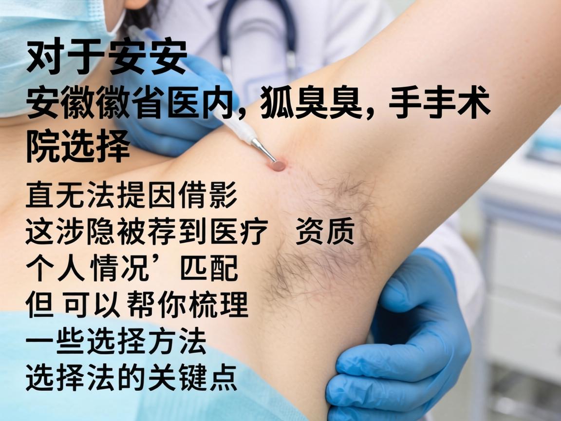 对于安徽省内狐臭手术医院的选择，我无法提供直接推荐，因为这涉及到医疗资质和个人情况的匹配。但可以帮你梳理一些选择的方法和关键点