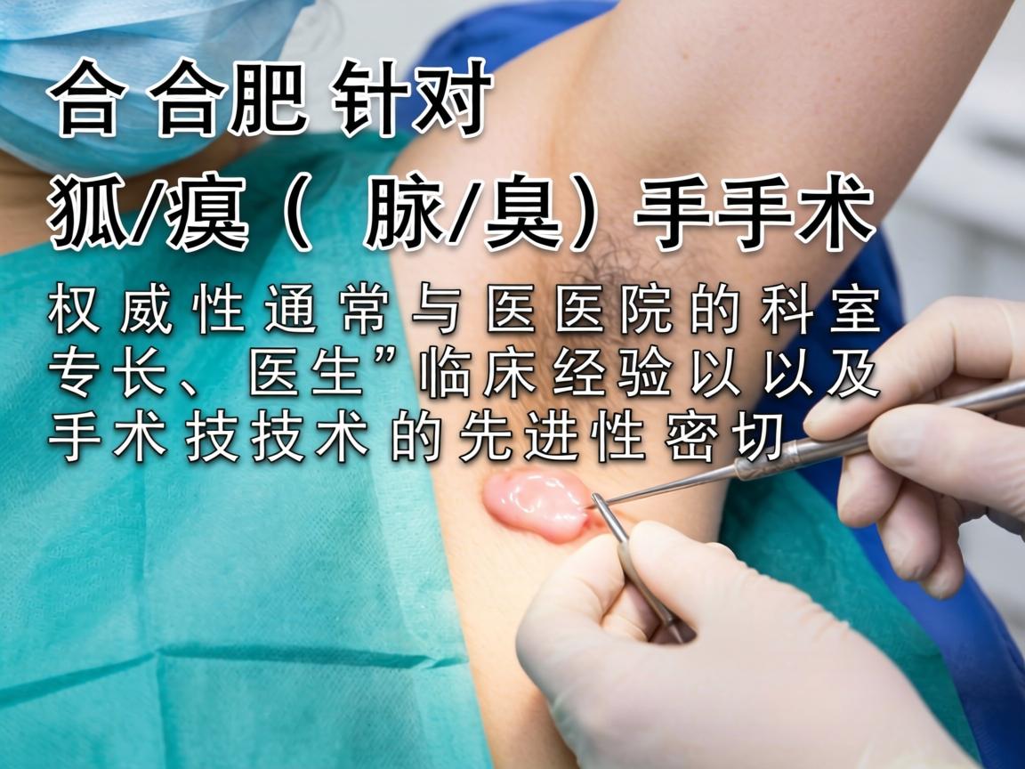 在合肥，针对狐臭（腋臭）手术，权威性通常与医院的科室专长、医生的临床经验以及手术技术的先进性密切相关
