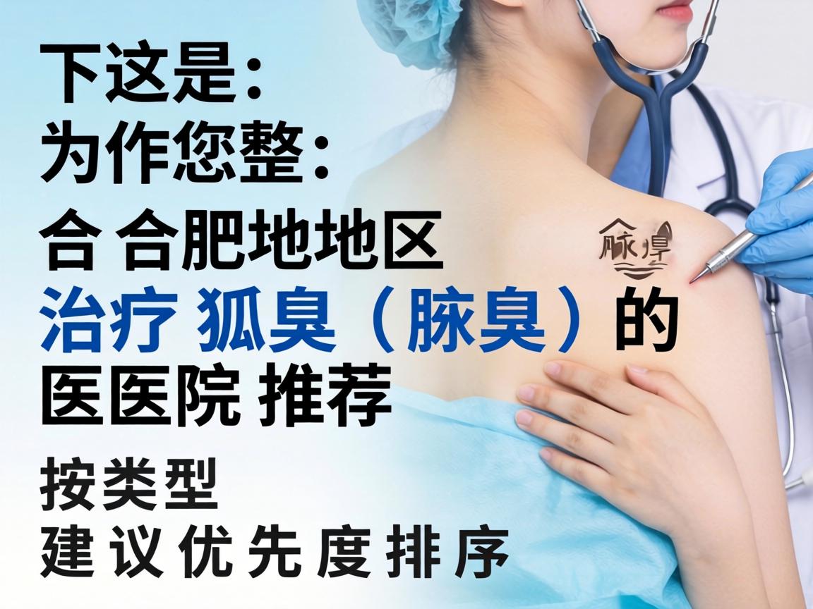 以下是为您整理的合肥地区治疗狐臭(腋臭)的医院推荐,按类型和建议优先度排序 以下是为您整理的合肥地区治疗狐臭(腋臭)的医院推荐,按类型和建议优先度排序