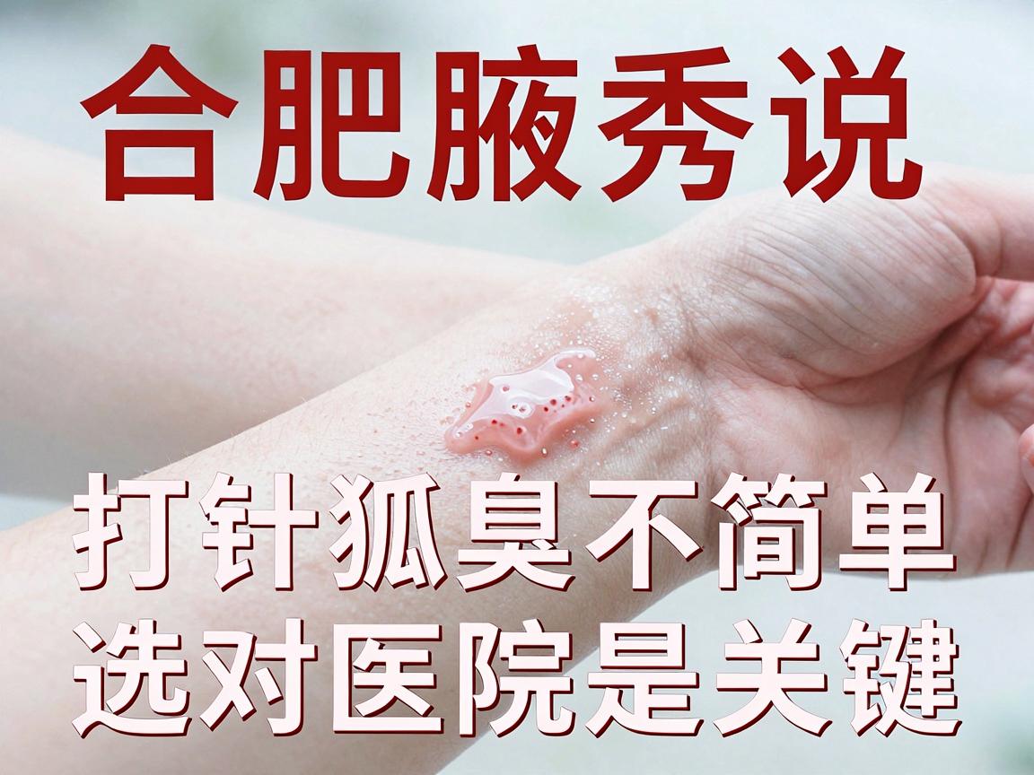 合肥治狐臭打针简单解决？合肥腋秀说，打针治狐臭不简单，选对医院是关键